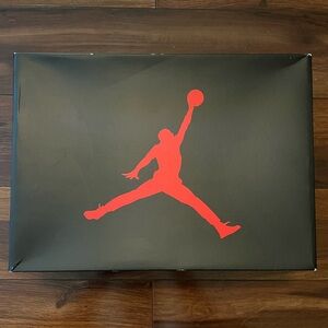 Jordan Black and Gray Shoe Box